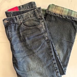 BERNE 🇨🇦 Quarry Flannel-lined Jeans 16 Short 100% cotton denim straight